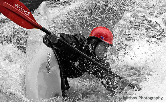 Red, Black & White Water