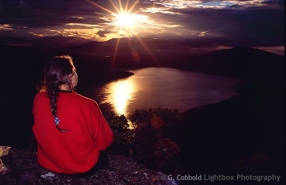 Climbers Sunset